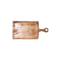 Chef Inox Rectangular Serving Board with Handle Natural 260x180x15mm