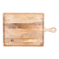 Chef Inox Rectangular Serving Board with Handle Natural 520x440x20mm