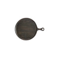 Chef Inox Round Serving Board with Handle Dark 250x15mm