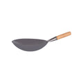 Chef Inox Asian Wok Iron Wood Handle 300mm