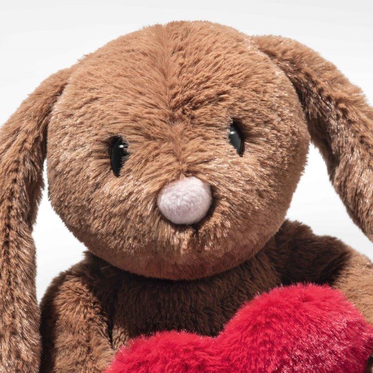 Steiff Soft Cuddly Friends - Hoppie Rabbit Love Brown, 16 cm image 2