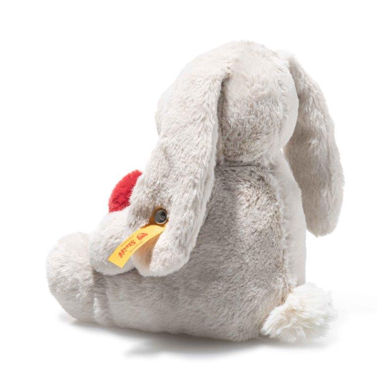 Steiff Soft Cuddly Friends - Hoppie Rabbit Love Grey, 16 cm image 3