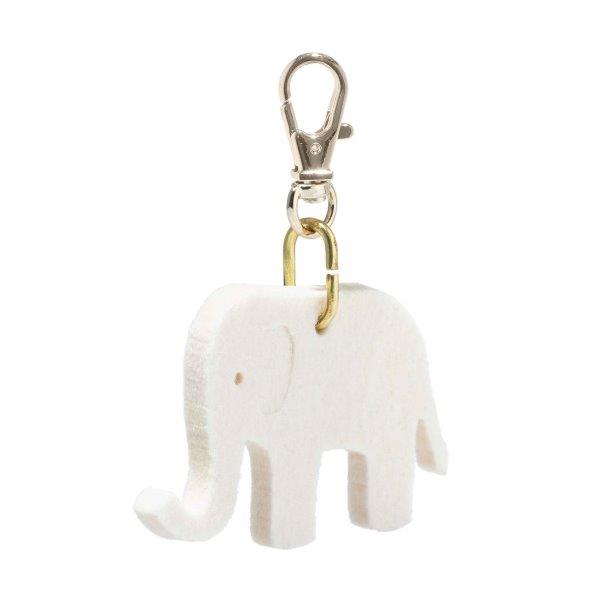 Steiff Key Ring Pendant - Felt Elephant, 7 cm image 2