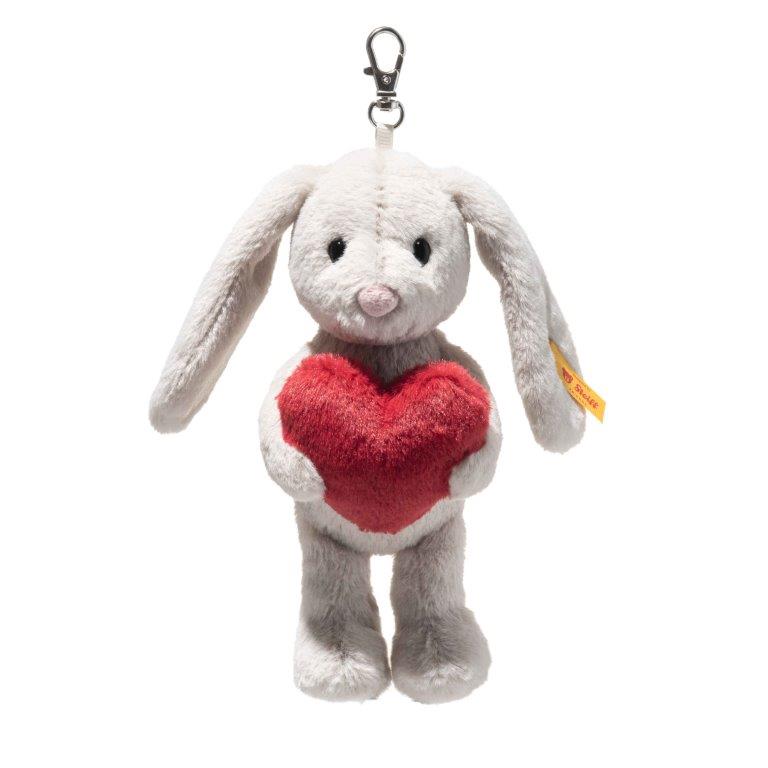 Steiff Key Ring Pendant - Hoppie Rabbit Love, 15 cm