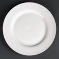 Olympia Lumina Wide Rimmed Round Plate - 270mm 10 1/2'' (Box 4)