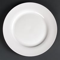 Olympia Lumina Wide Rimmed Round Plate - 270mm 10 1/2'' (Box 4)