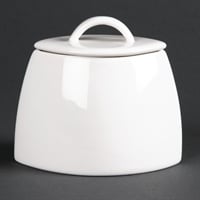 Olympia Lumina Oval Sugar Bowl with lid - 200ml 6.76fl oz (Box 6)
