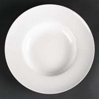 Olympia Lumina Pasta or Soup Bowls White 205mm (6 Pack)