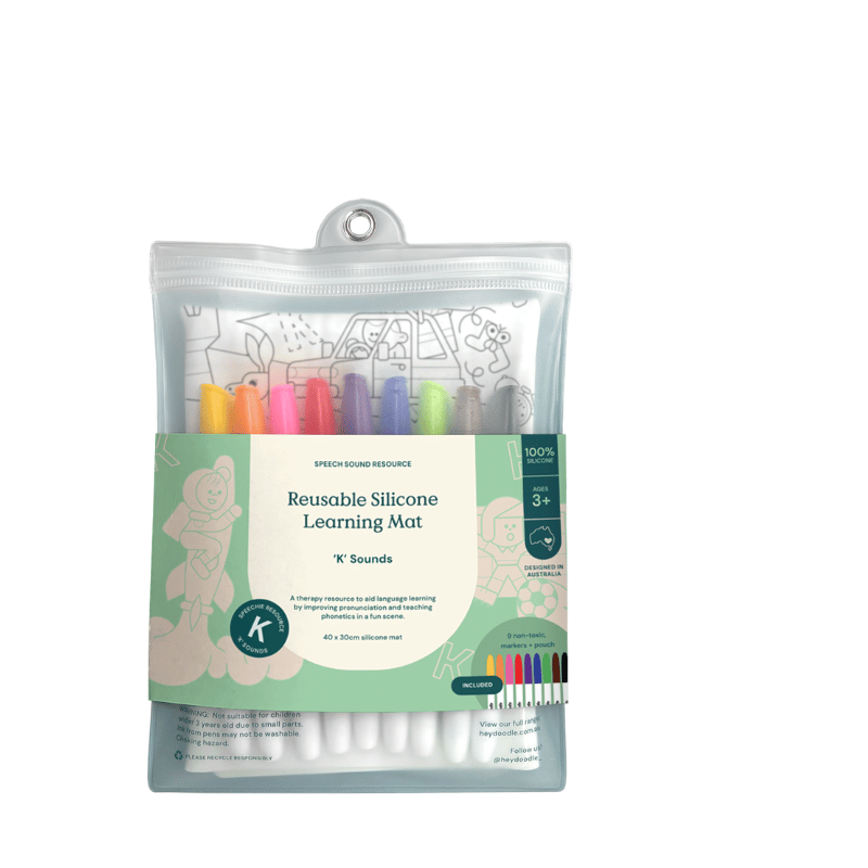 HeyDoodle - Speech Therapy Colouring & Doodle Mat - K' Sounds image 4