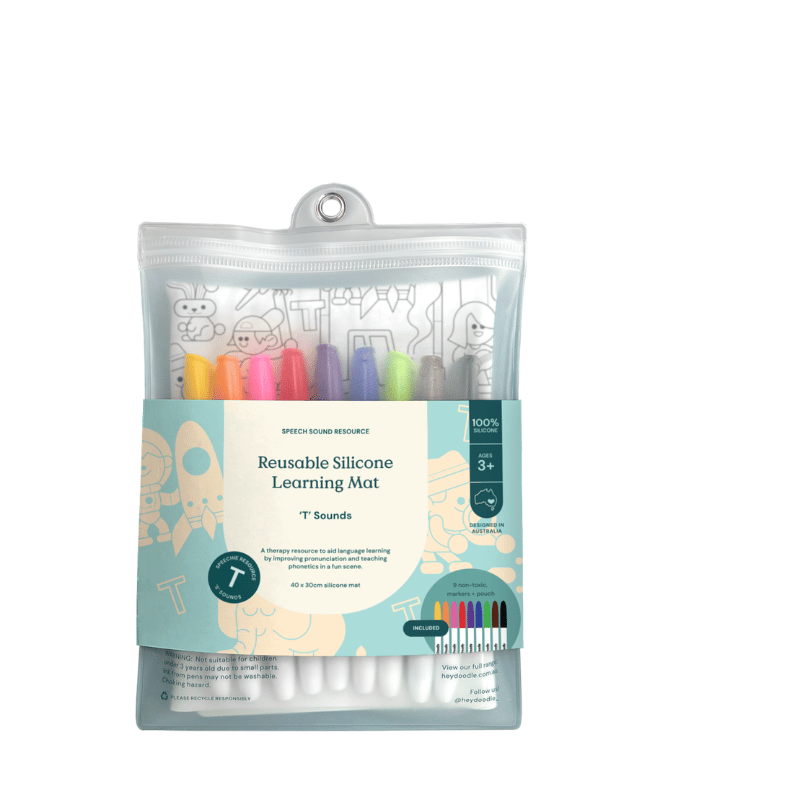 HeyDoodle - Speech Therapy Colouring & Doodle Mat - T' Sounds image 4