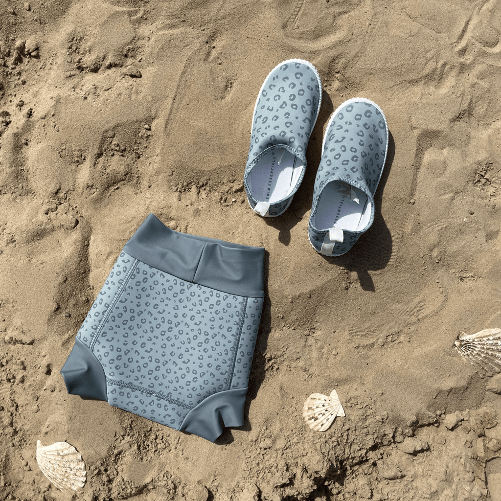 Swim Essentials Neoprene Swim Nappy Pant, Green Leopard image 2