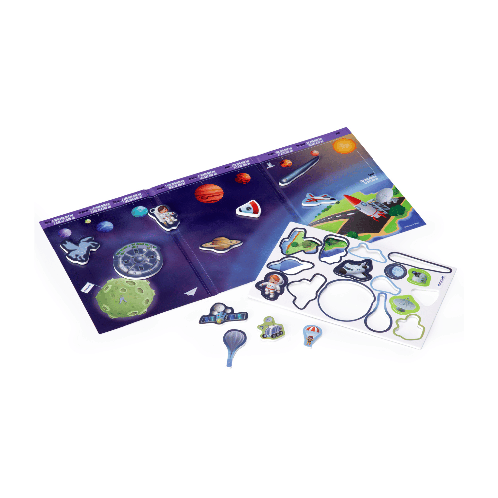Miniland On The Go Discover Space Trip Magnetic Game