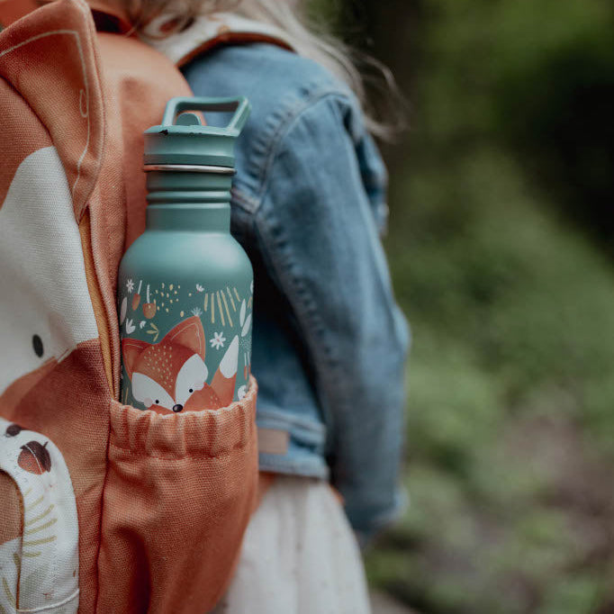 Sassi Stainless Steel Drink Bottle 500 ml - Crunchy The Fox image 2