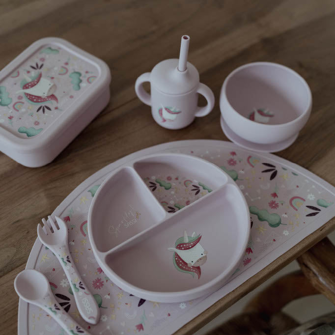 Sassi Silicone Meal Bowl Set - Sparkly The Unicorn image 2