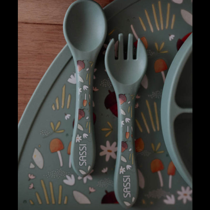 Sassi Silicone Cutlery Set - Crunchy The Fox image 2