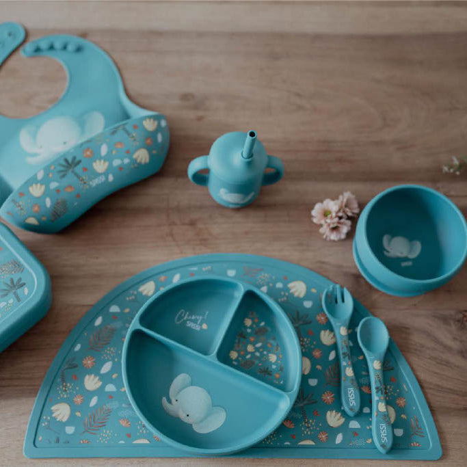 Sassi Silicone Bib - Chewy The Elephant image 2