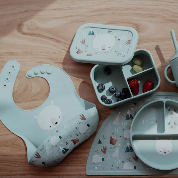 Sassi Silicone Bib - Munchy the Bear image 2