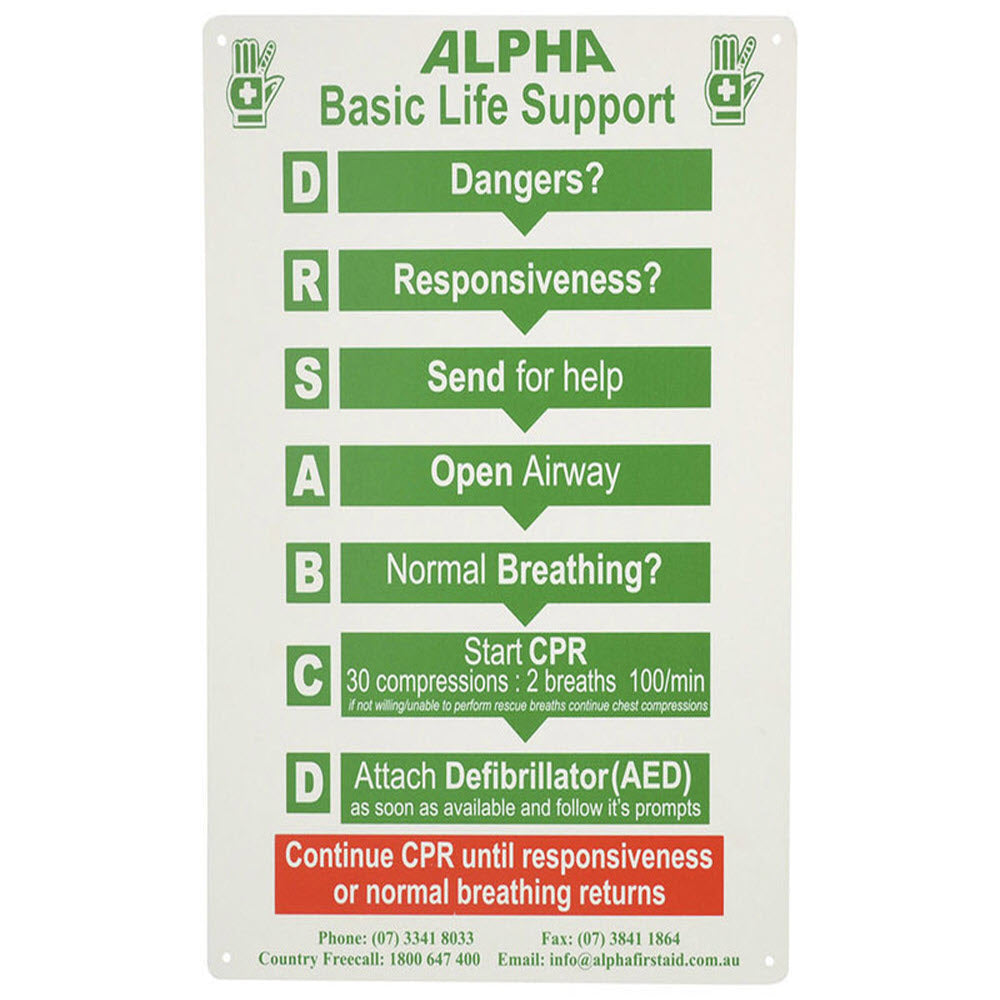 Basic Life Support (CPR) Sign