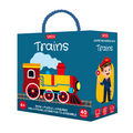Sassi 3D Puzzle and Book Set - Learn Shapes Train, 40 pcs