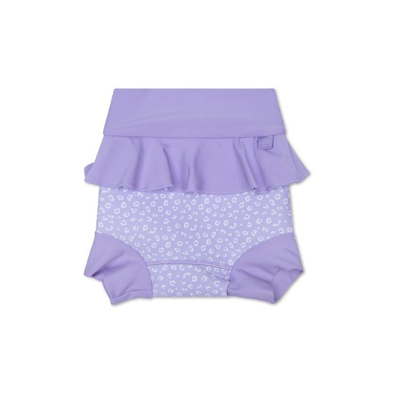 Swim Essentials Neoprene Swim Nappy Pant, Lilac Leopard image 3