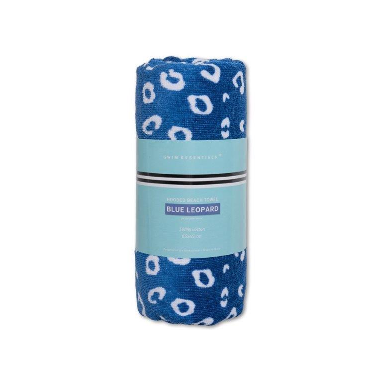 Swim Essentials Luxe Beach Towel - Blue Leopard, 135 x 65cm image 3