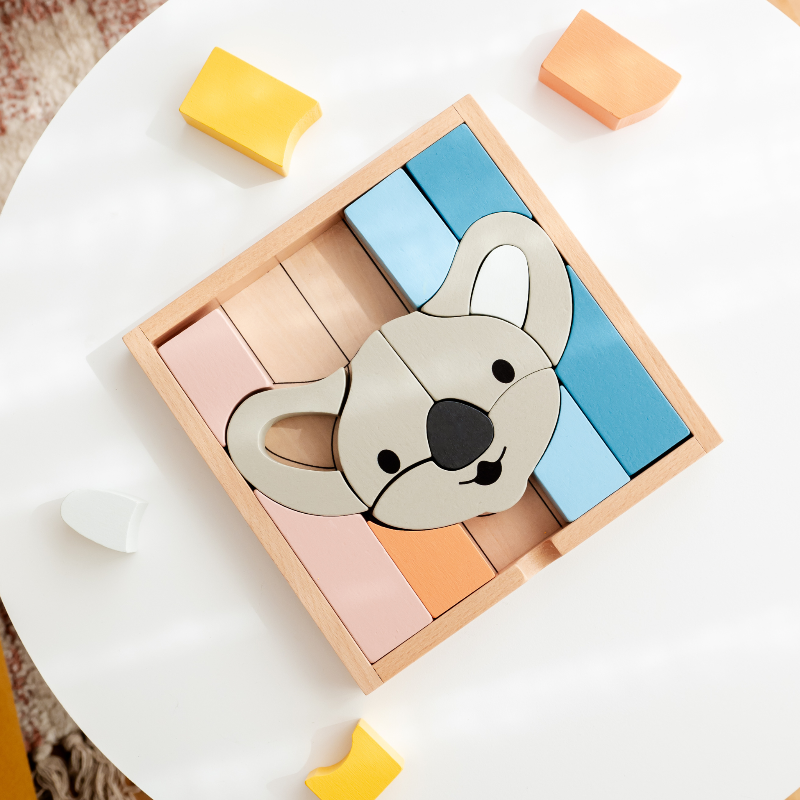 Stellavan & Papa - 3-in-1 Small Block Puzzle, Koala image 3