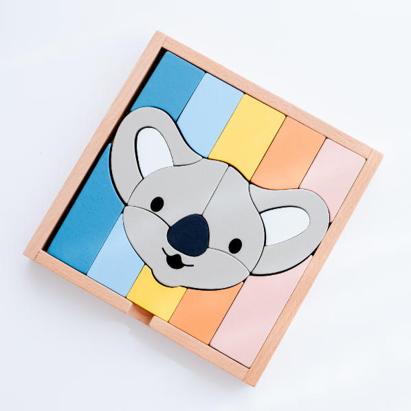 Stellavan & Papa - 3-in-1 Small Block Puzzle, Koala image 4