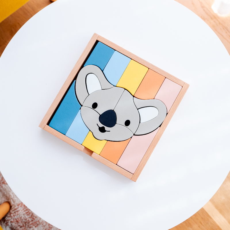 Stellavan & Papa - 3-in-1 Small Block Puzzle, Koala image 8