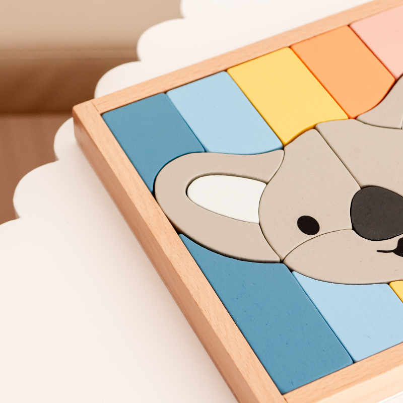 Stellavan & Papa - 3-in-1 Small Block Puzzle, Koala image 7