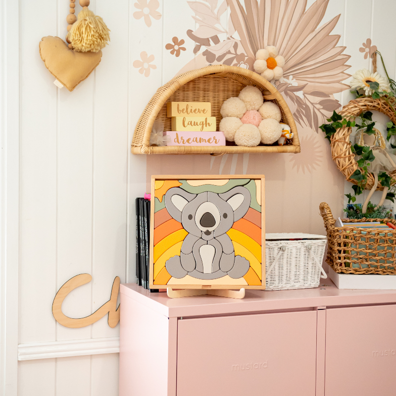 Stellavan & Papa - 3-in-1 Large Block Puzzle, Koala image 3