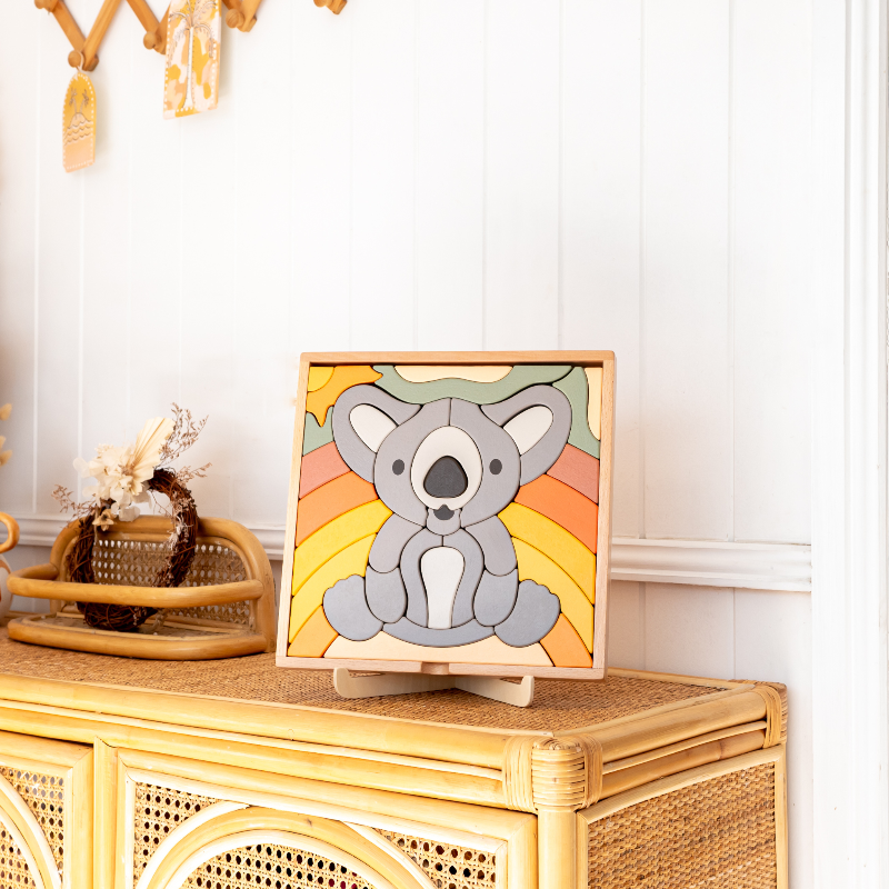 Stellavan & Papa - 3-in-1 Large Block Puzzle, Koala image 6