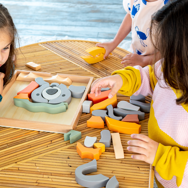 Stellavan & Papa - 3-in-1 Large Block Puzzle, Koala image 4