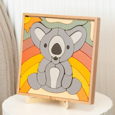 Stellavan & Papa - 3-in-1 Large Block Puzzle, Koala image 2