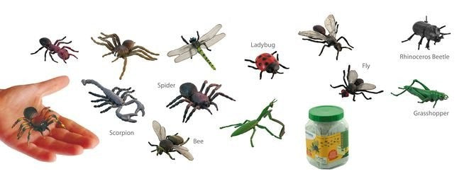 Miniland Insects, 12 pieces in Jar with Didactic Guide image 2