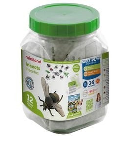 Miniland Insects, 12 pieces in Jar with Didactic Guide image 3
