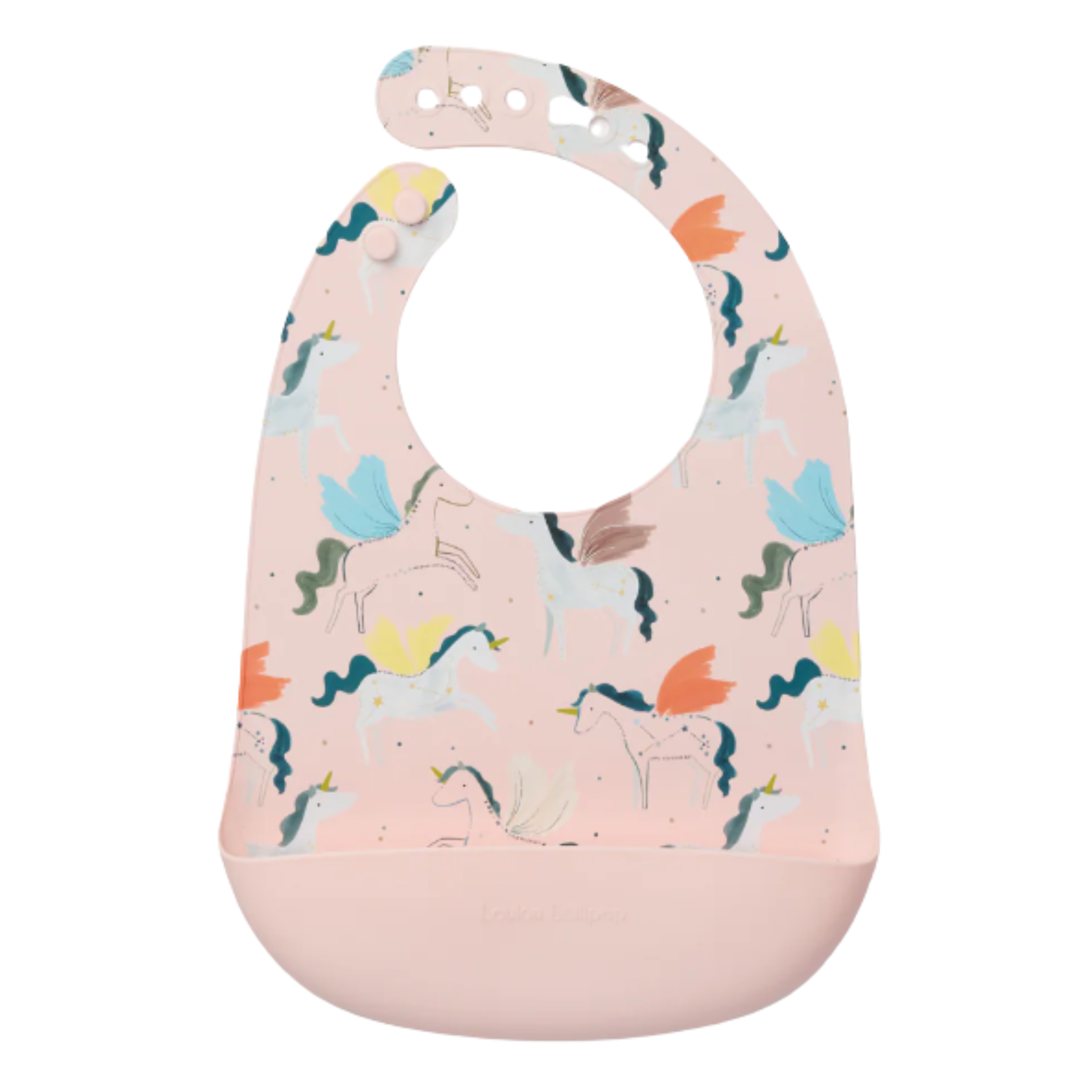 LouLou Lollipop Silicone Bib - Unicorn Ballet