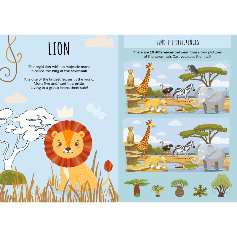 Sassi Stickers and Activities Book - The Savannah image 2