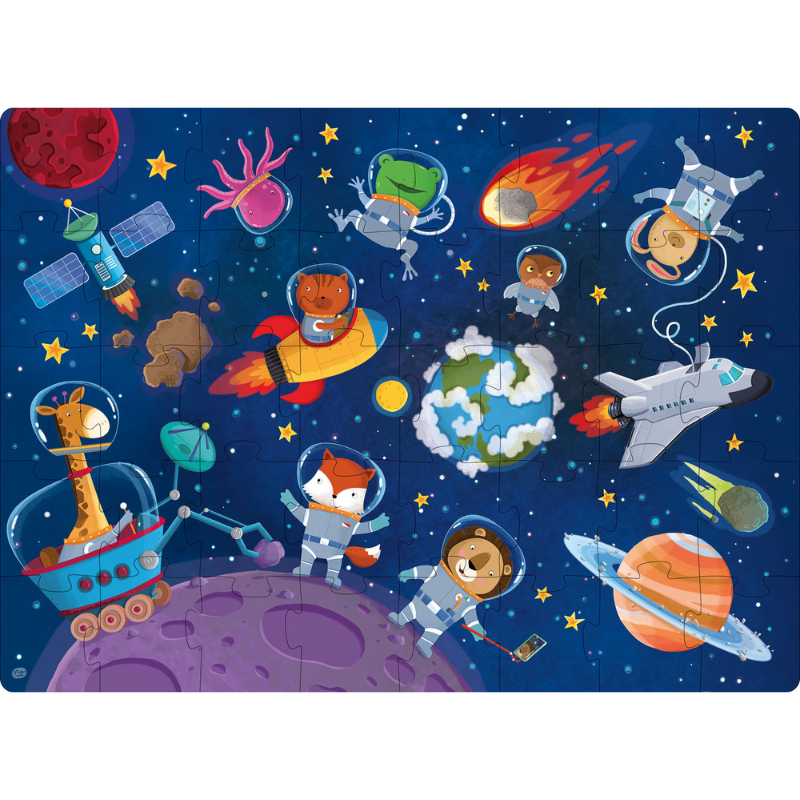 Sassi 3D Puzzle and Book Set - Space, 40 pcs image 2