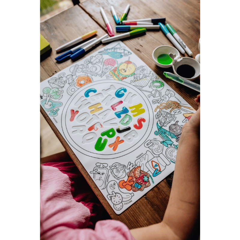 HeyDoodle - Sensory Colouring & Doodle Mat - Alphabet Soup image 2