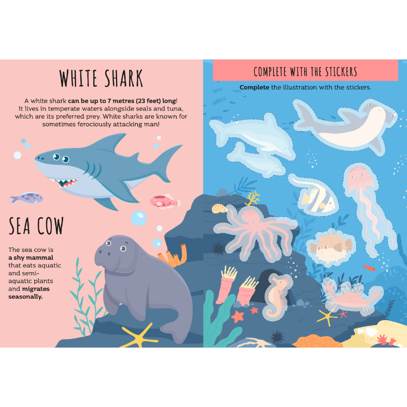 Sassi Stickers and Activities Book - The Sea image 2