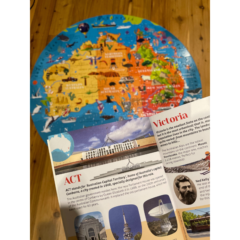 Sassi Travel, Learn and Explore - Puzzle and Book Set - Australia, 210 pcs image 4