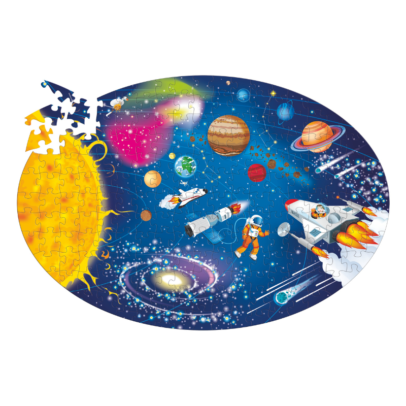Sassi Travel, Learn and Explore - Puzzle and Book Set - Space, 205 pcs image 2