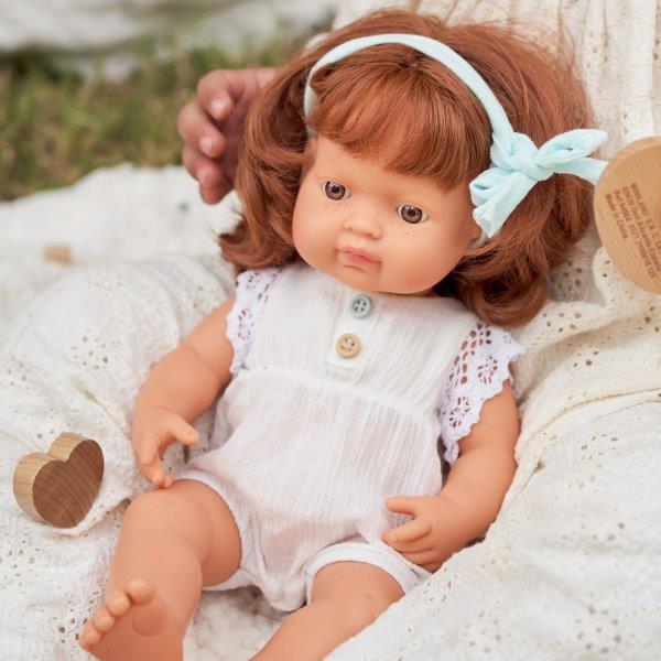 Miniland Doll - Anatomically Correct Naked Red-Haired Girl, Red Hair image 3