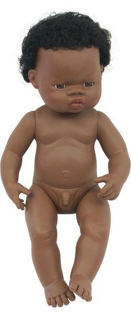Miniland Doll - Anatomically Correct Naked African Boy, 38 cm image 3