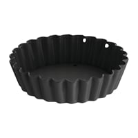 Vogue Non-Stick Mini Quiche Tin With Removable Base 80mm (3 Pack)