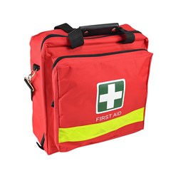 Red Bag with Shoulder Strap Empty