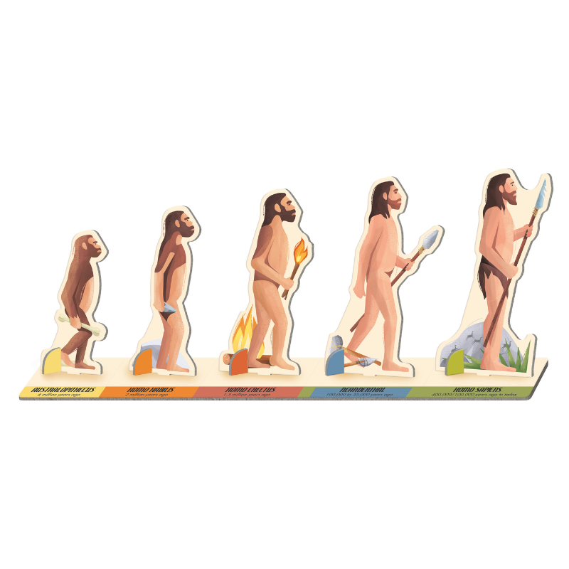 Sassi Travel, Learn and Explore - Book and 3D Puzzle Set - The Prehistoric Era, 200 pcs image 3