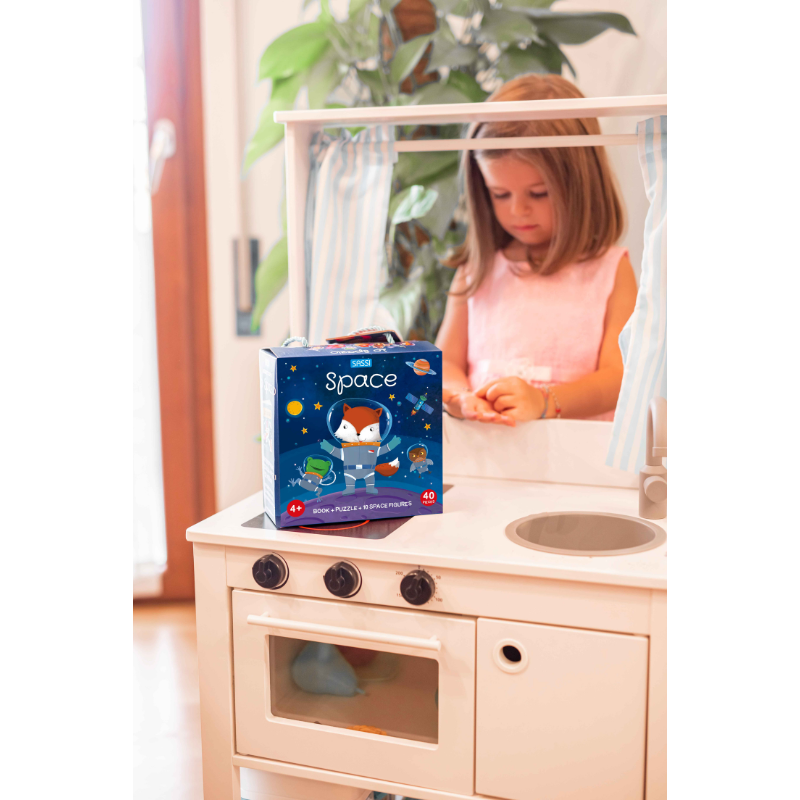 Sassi 3D Puzzle and Book Set - Space, 40 pcs image 4