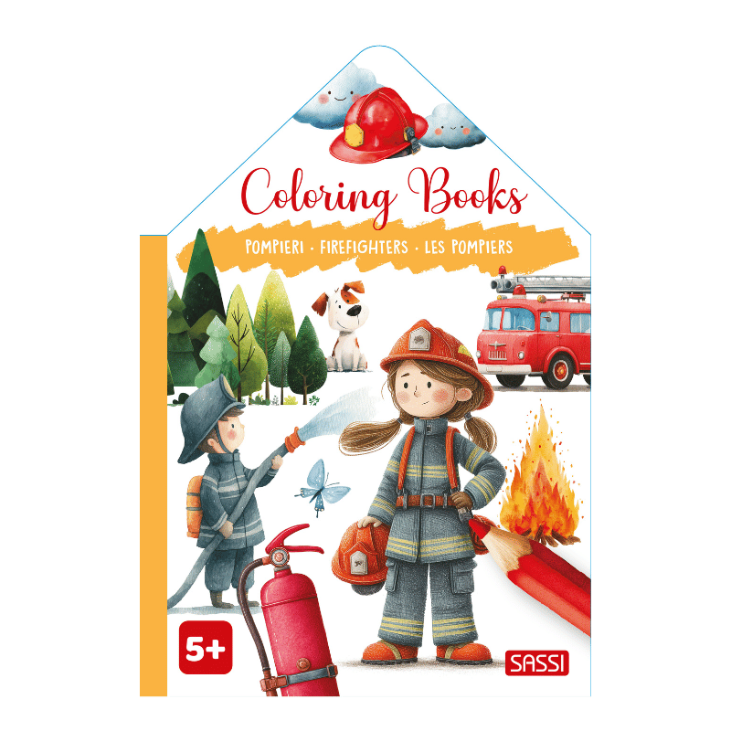 Sassi Colouring Book House - Firefighters