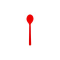 JAB Melamine Gelato Red Teaspoon 140mm